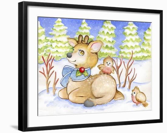 Winter Friends-Valarie Wade-Framed Giclee Print