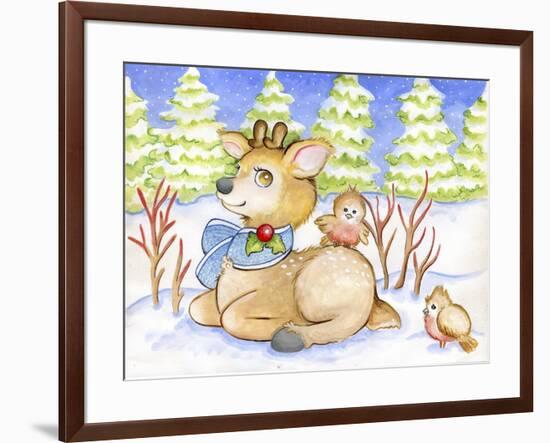 Winter Friends-Valarie Wade-Framed Giclee Print