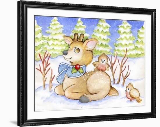 Winter Friends-Valarie Wade-Framed Giclee Print