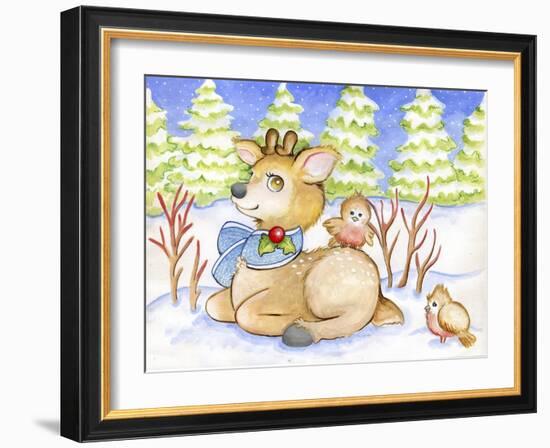 Winter Friends-Valarie Wade-Framed Giclee Print