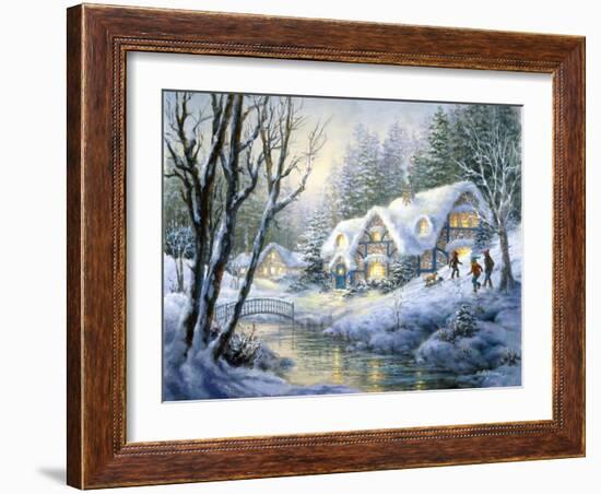 Winter Frolic-Nicky Boehme-Framed Giclee Print