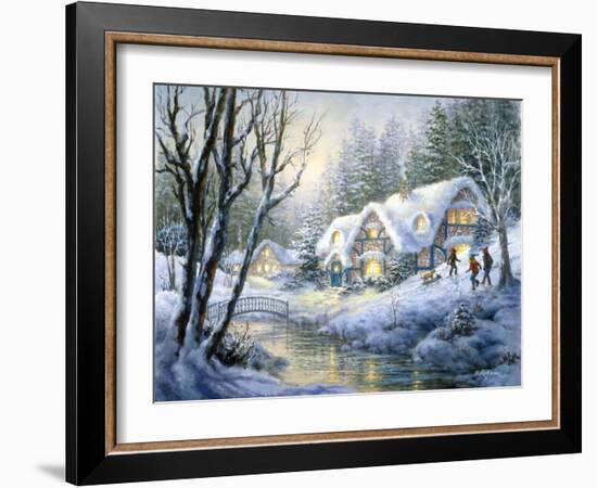 Winter Frolic-Nicky Boehme-Framed Giclee Print