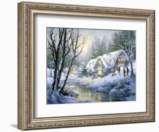 Winter Frolic-Nicky Boehme-Framed Giclee Print