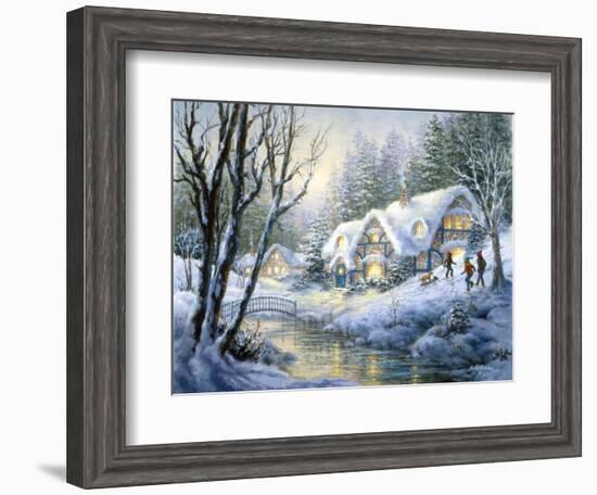 Winter Frolic-Nicky Boehme-Framed Giclee Print