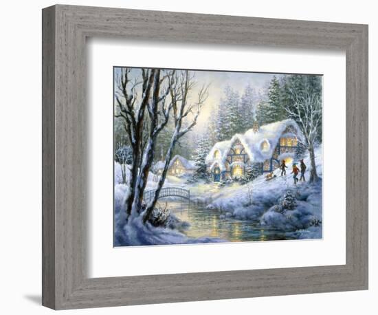 Winter Frolic-Nicky Boehme-Framed Giclee Print