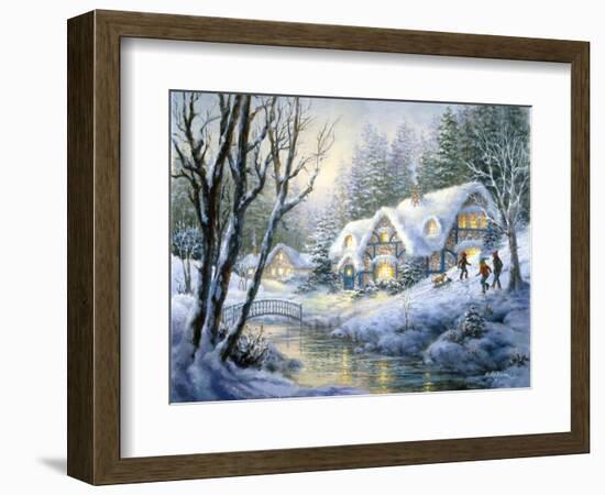 Winter Frolic-Nicky Boehme-Framed Giclee Print