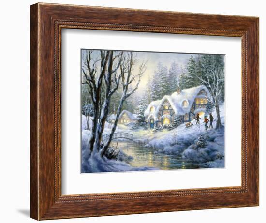 Winter Frolic-Nicky Boehme-Framed Giclee Print