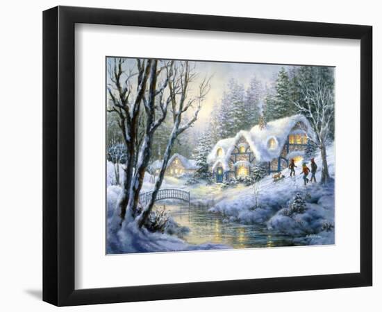 Winter Frolic-Nicky Boehme-Framed Giclee Print