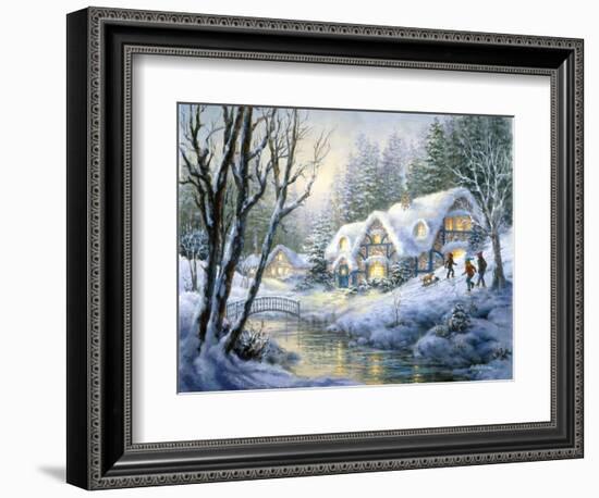 Winter Frolic-Nicky Boehme-Framed Giclee Print