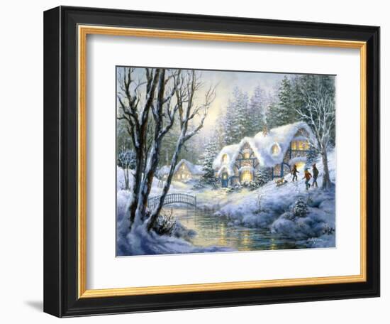 Winter Frolic-Nicky Boehme-Framed Giclee Print