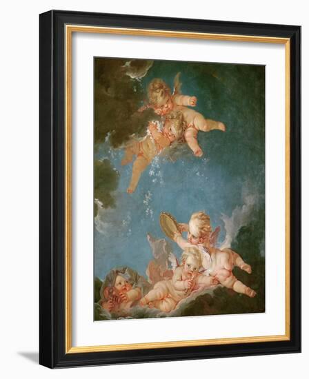 Winter, from a Series of the Four Seasons in the Salle du Conseil-Francois Boucher-Framed Giclee Print