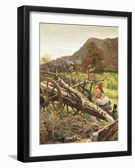 Winter Fuel, 1873-John Everett Millais-Framed Giclee Print