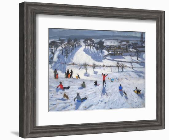 Winter Fun, Chatsworth, 2010-Andrew Macara-Framed Giclee Print
