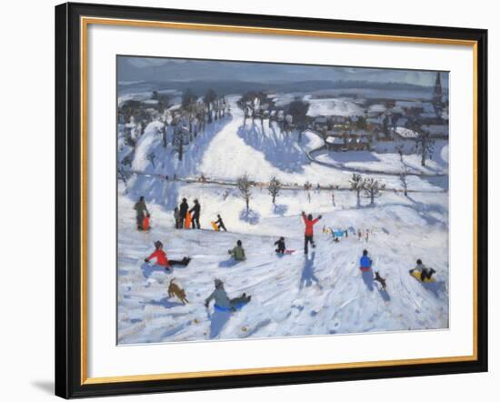 Winter Fun, Chatsworth, 2010-Andrew Macara-Framed Giclee Print