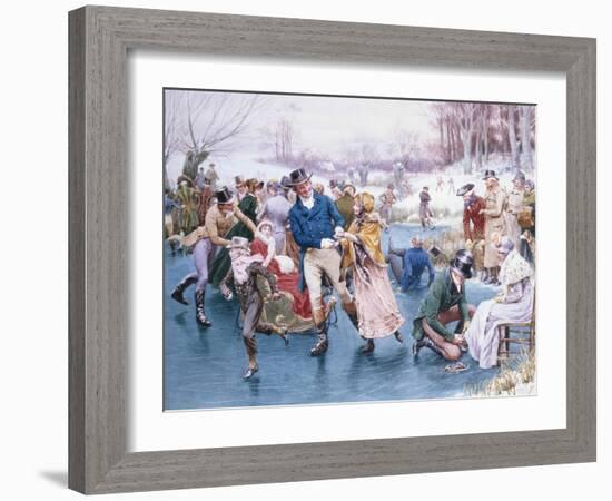 Winter Fun-Frank Dadd-Framed Giclee Print