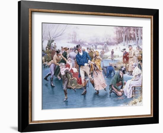 Winter Fun-Frank Dadd-Framed Giclee Print