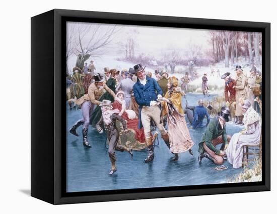 Winter Fun-Frank Dadd-Framed Premier Image Canvas