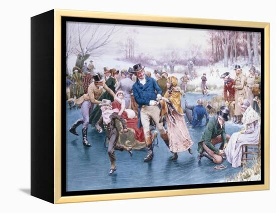 Winter Fun-Frank Dadd-Framed Premier Image Canvas