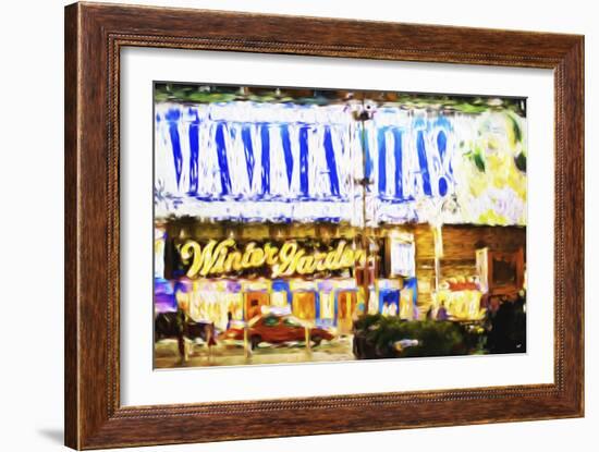 Winter Garden Night - In the Style of Oil Painting-Philippe Hugonnard-Framed Giclee Print