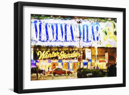 Winter Garden Night - In the Style of Oil Painting-Philippe Hugonnard-Framed Giclee Print