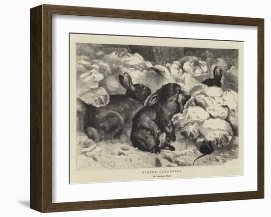 Winter Gardeners-Harrison William Weir-Framed Giclee Print