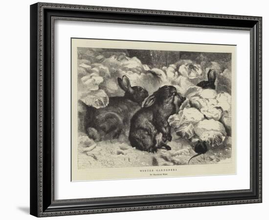 Winter Gardeners-Harrison William Weir-Framed Giclee Print