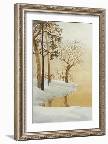 Winter Glow Panel 1-Arnie Fisk-Framed Art Print
