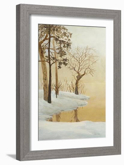 Winter Glow Panel 1-Arnie Fisk-Framed Art Print