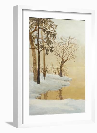 Winter Glow Panel 1-Arnie Fisk-Framed Art Print