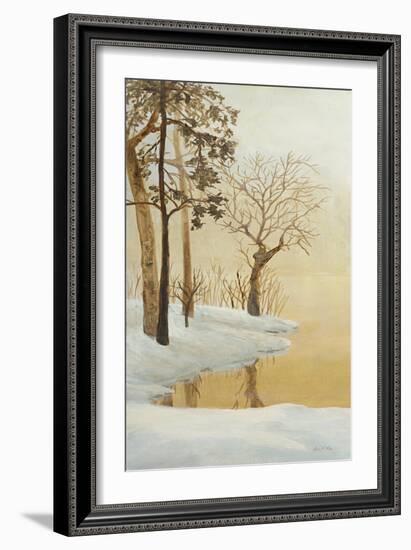 Winter Glow Panel 1-Arnie Fisk-Framed Art Print