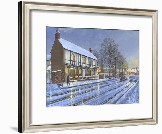 Winter Glow Parish Room Tickhill Yorkshire-Richard Harpum-Framed Art Print