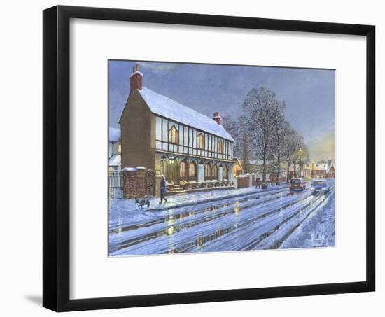 Winter Glow Parish Room Tickhill Yorkshire-Richard Harpum-Framed Art Print