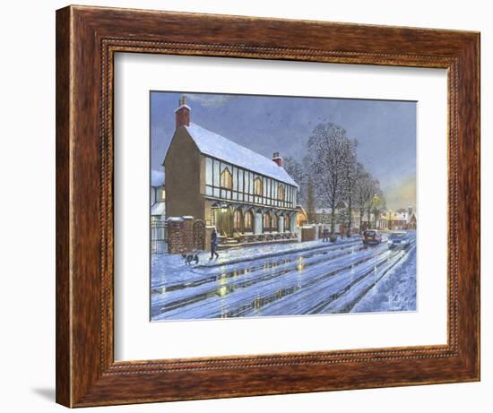 Winter Glow Parish Room Tickhill Yorkshire-Richard Harpum-Framed Art Print