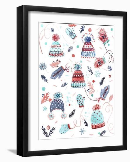 Winter Hats-Irina Trzaskos Studio-Framed Giclee Print