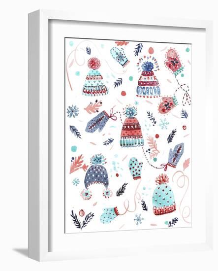 Winter Hats-Irina Trzaskos Studio-Framed Giclee Print