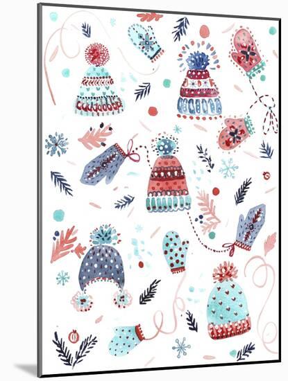 Winter Hats-Irina Trzaskos Studio-Mounted Giclee Print