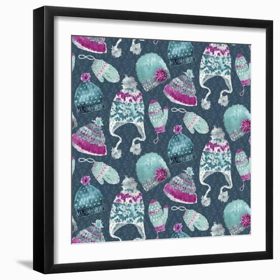 Winter Hats-Yachal Design-Framed Giclee Print