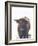 Winter Highland Cow-Leah Straatsma-Framed Art Print