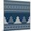 Winter Holiday Seamless Knitted Pattern with Christmas Trees-Atelier_Agonda-Mounted Art Print