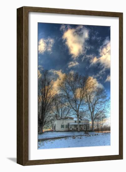 Winter Home Vertical-Robert Goldwitz-Framed Photographic Print