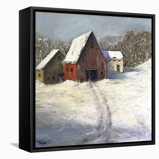 Winter Homestead I-Marilyn Wendling-Framed Stretched Canvas