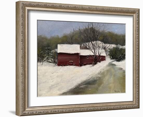 Winter Homestead II-Marilyn Wendling-Framed Art Print