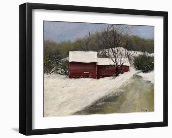 Winter Homestead II-Marilyn Wendling-Framed Art Print