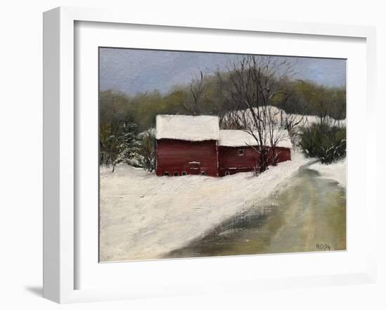 Winter Homestead II-Marilyn Wendling-Framed Art Print
