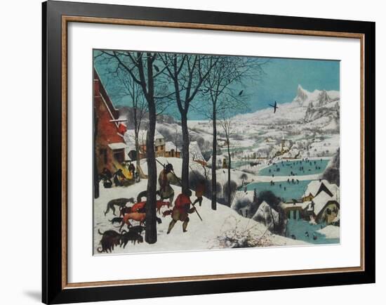 Winter, Hunters in the Snow-Pieter Bruegel the Elder-Framed Collectable Print