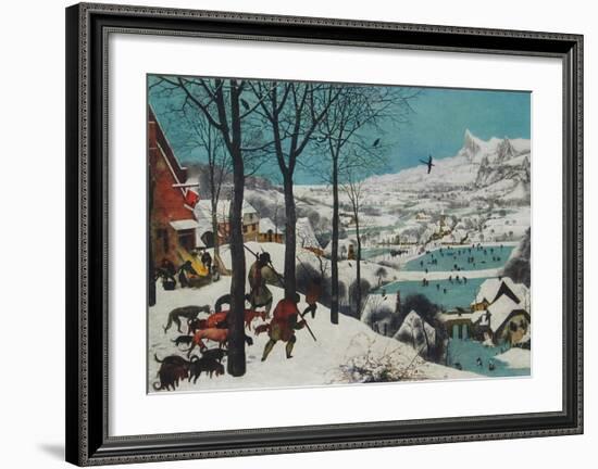 Winter, Hunters in the Snow-Pieter Bruegel the Elder-Framed Collectable Print