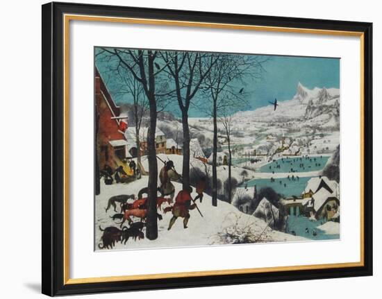 Winter, Hunters in the Snow-Pieter Bruegel the Elder-Framed Collectable Print