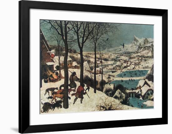 Winter, Hunters in the Snow-Pieter Bruegel the Elder-Framed Collectable Print