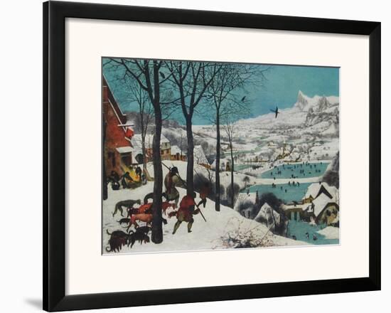 Winter, Hunters in the Snow-Pieter Bruegel the Elder-Framed Art Print