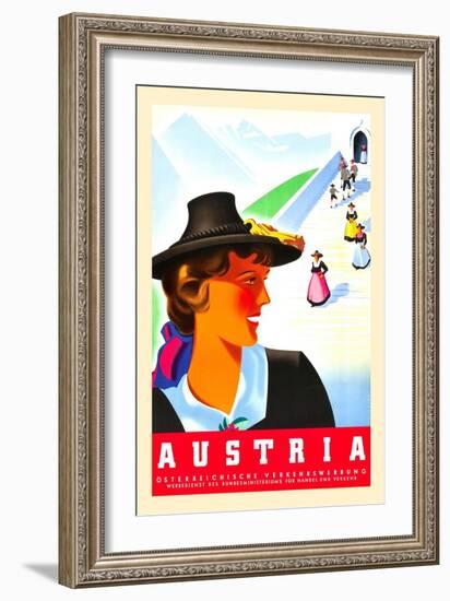 Winter In Austria-Joseph Binder-Framed Art Print